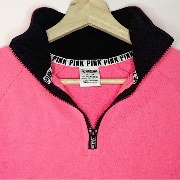 PINK | Victoria’s Secret pink half zip pullover XS - Picture 7 of 9